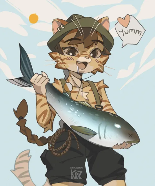 Thumbnail Passionate Fisherman: A Story by Katroup in the furry universe