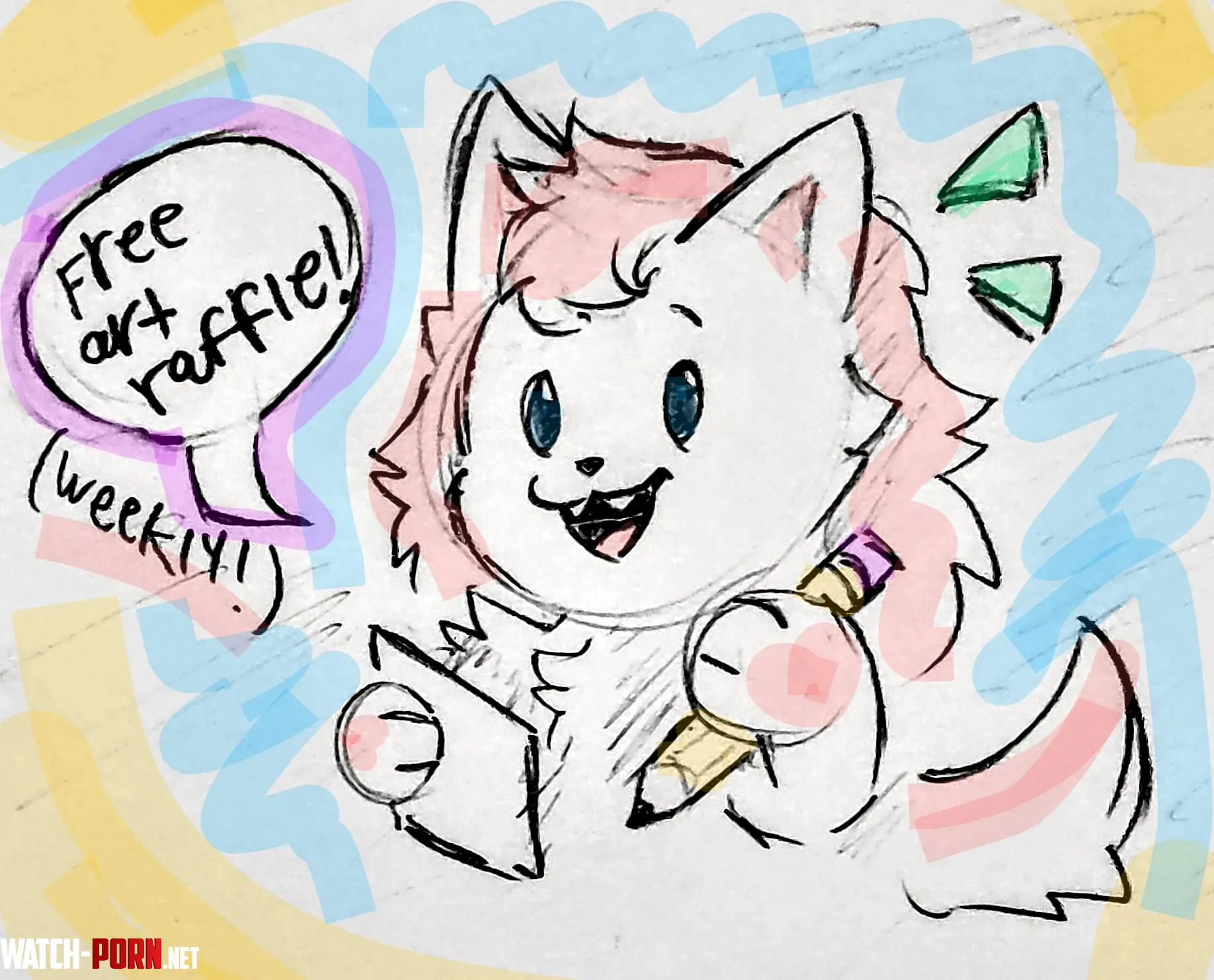 First weekly art raffle Free Full body colored art Instructions to enter in description by justgotcsp