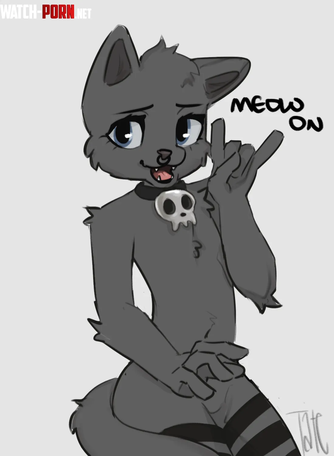 meow on art by me by satansphincter