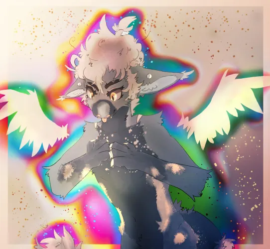 Thumbnail Furry Art Block Relief: A Spiritual Masterpiece by Rei_AdiXX