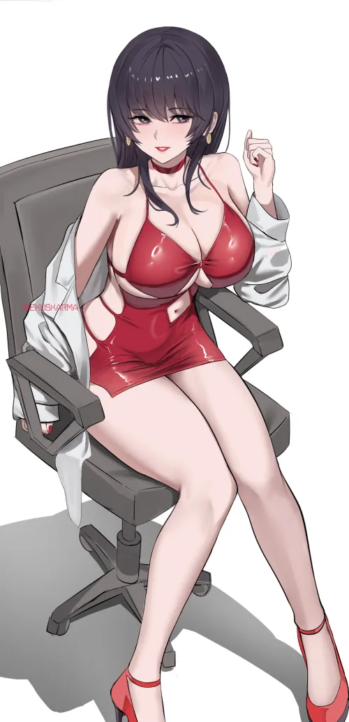 Thumbnail Red Bitch Dress: Seductive Charms in AnimeMILFS by CheetahSperm18