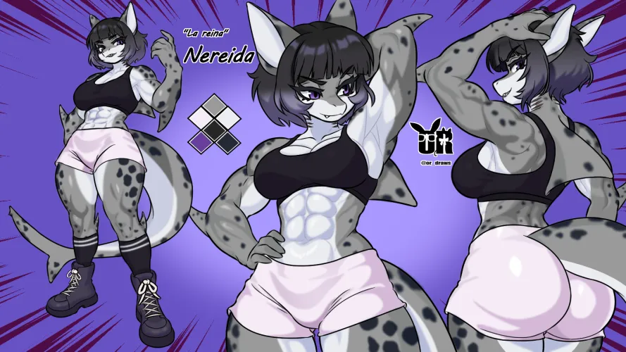 Thumbnail OC muscular shark girl by me by OR-Draws