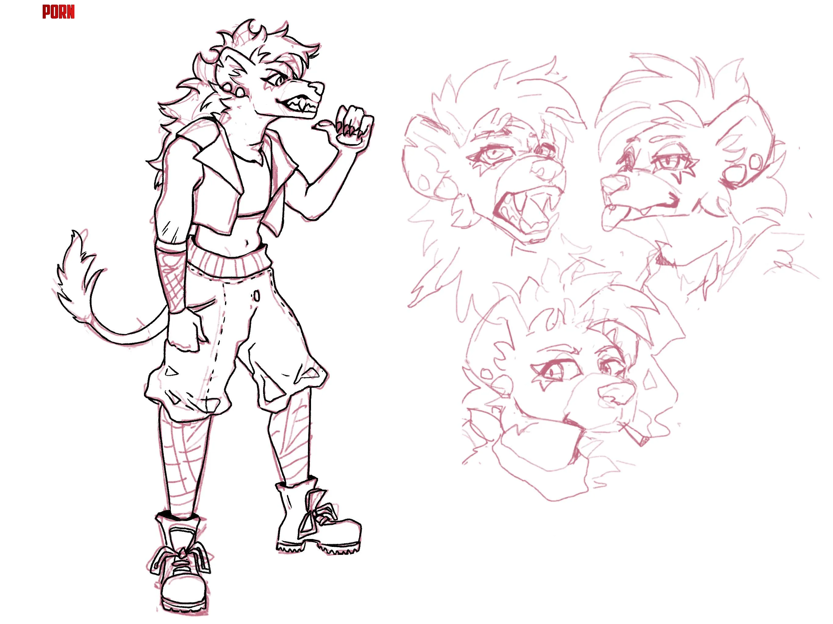 Figuring out a new character OC by Candy-Hyena