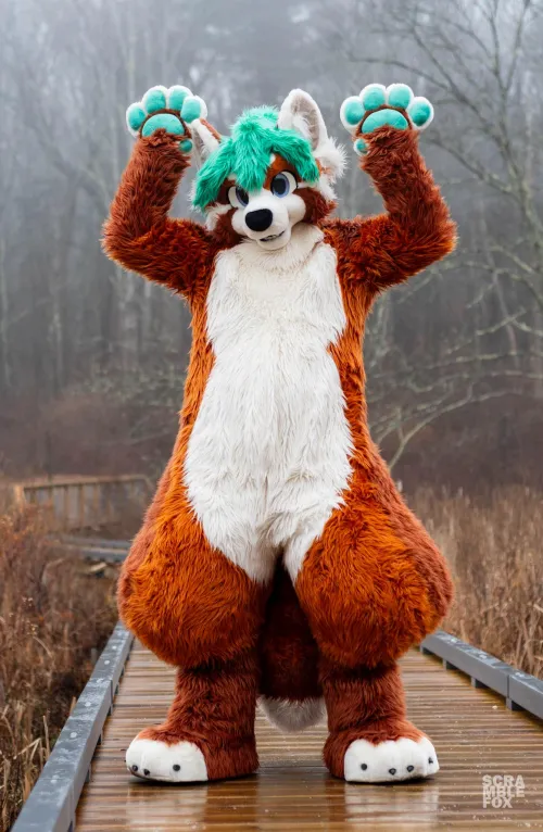 Thumbnail ScrambleFox's Artistic Photoshoot: A Furry Tale Unveiled