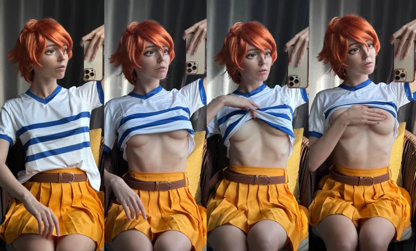 Thumbnail Nami Cosplay: Underboob Steps by kawaiiipunk - Underboob