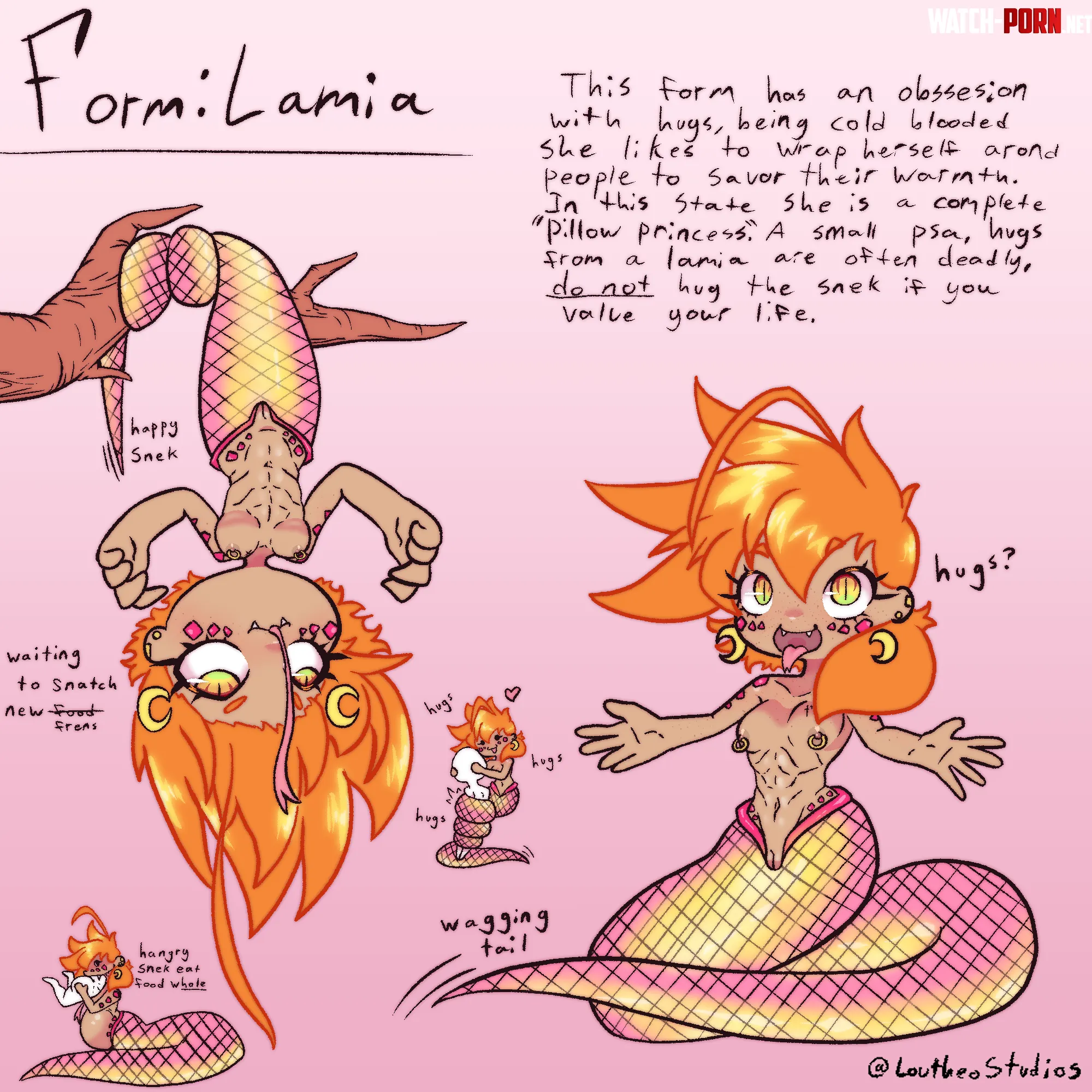 Lamia form Dizzy suggested by EquinoxXVI suggest more monster forms plz by LoutheoStudios