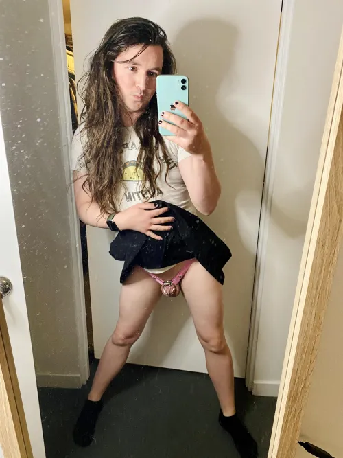 Thumbnail Oops, Locked Up Again: Explore SissyChastity with xLunaLeBlanc