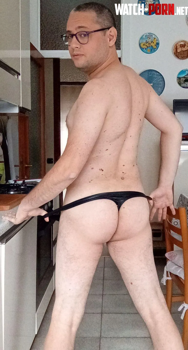 MY BLACK THONG HIGHLIGHTS A SMOOTH AND WARM ASS by Ok_Data_6018