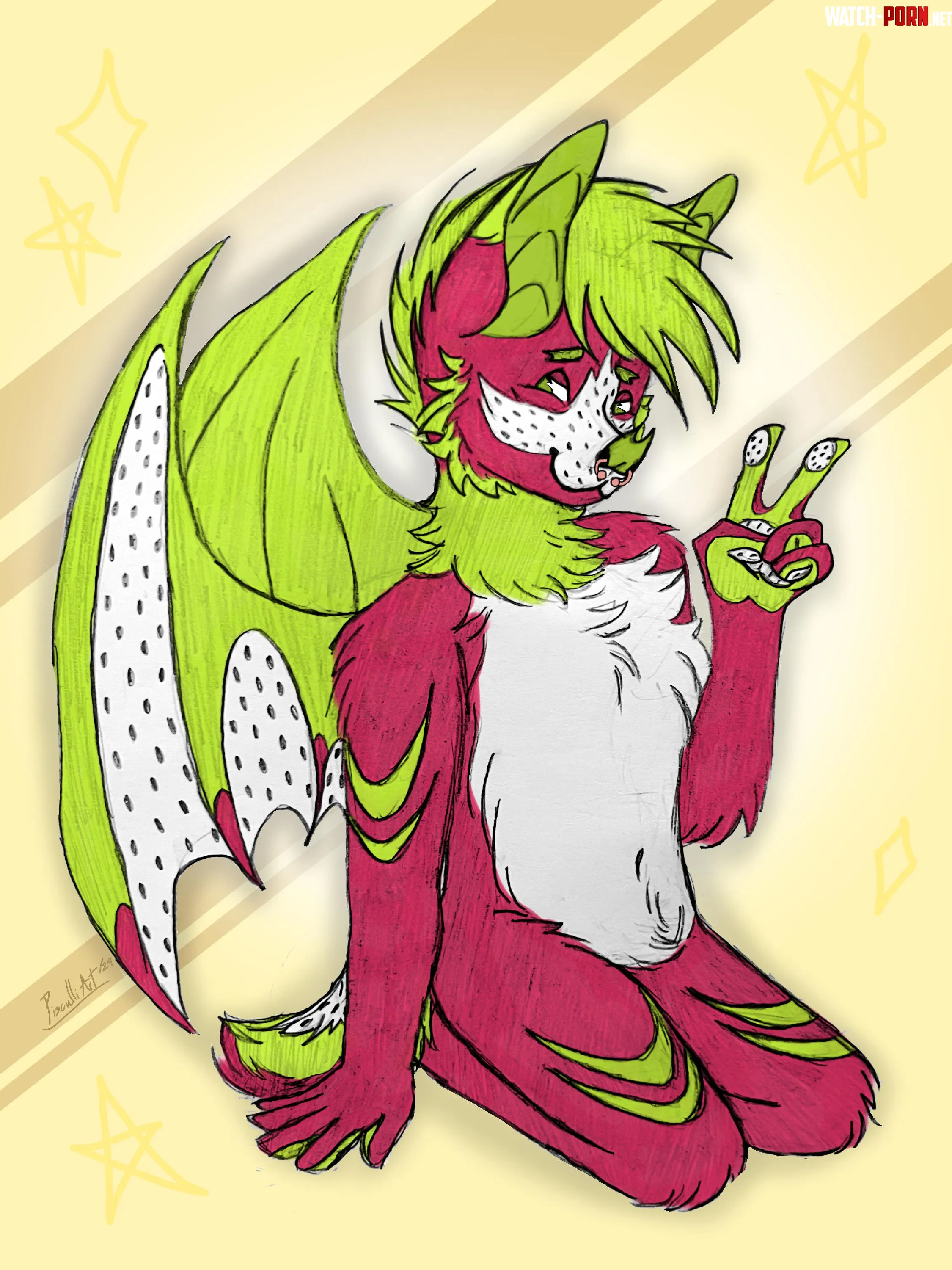 Dragon fruitbat Not my character art by me by jetglo4003