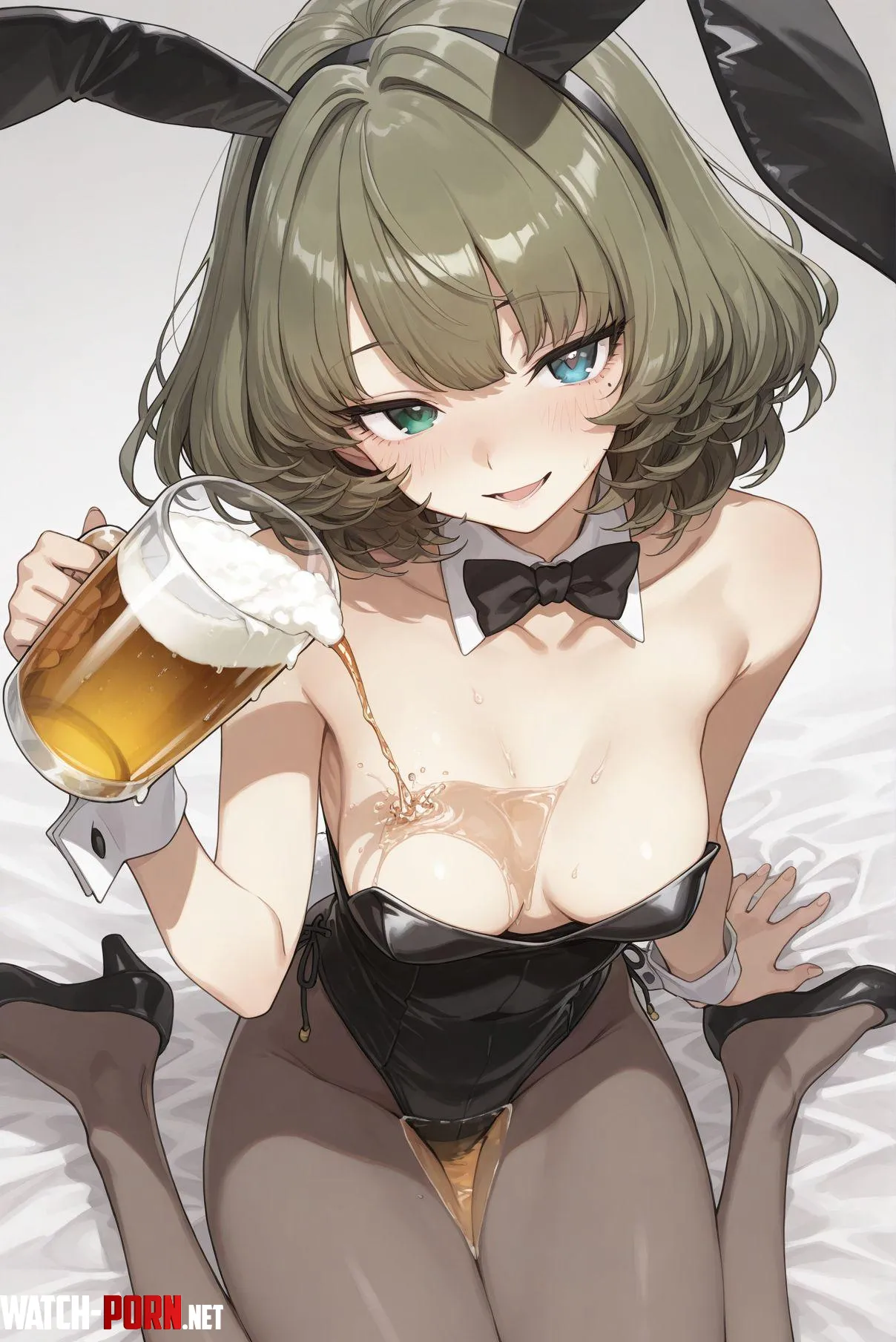 Drunk Bunny Kaede Takagaki Idolmaster by CheetahSperm18