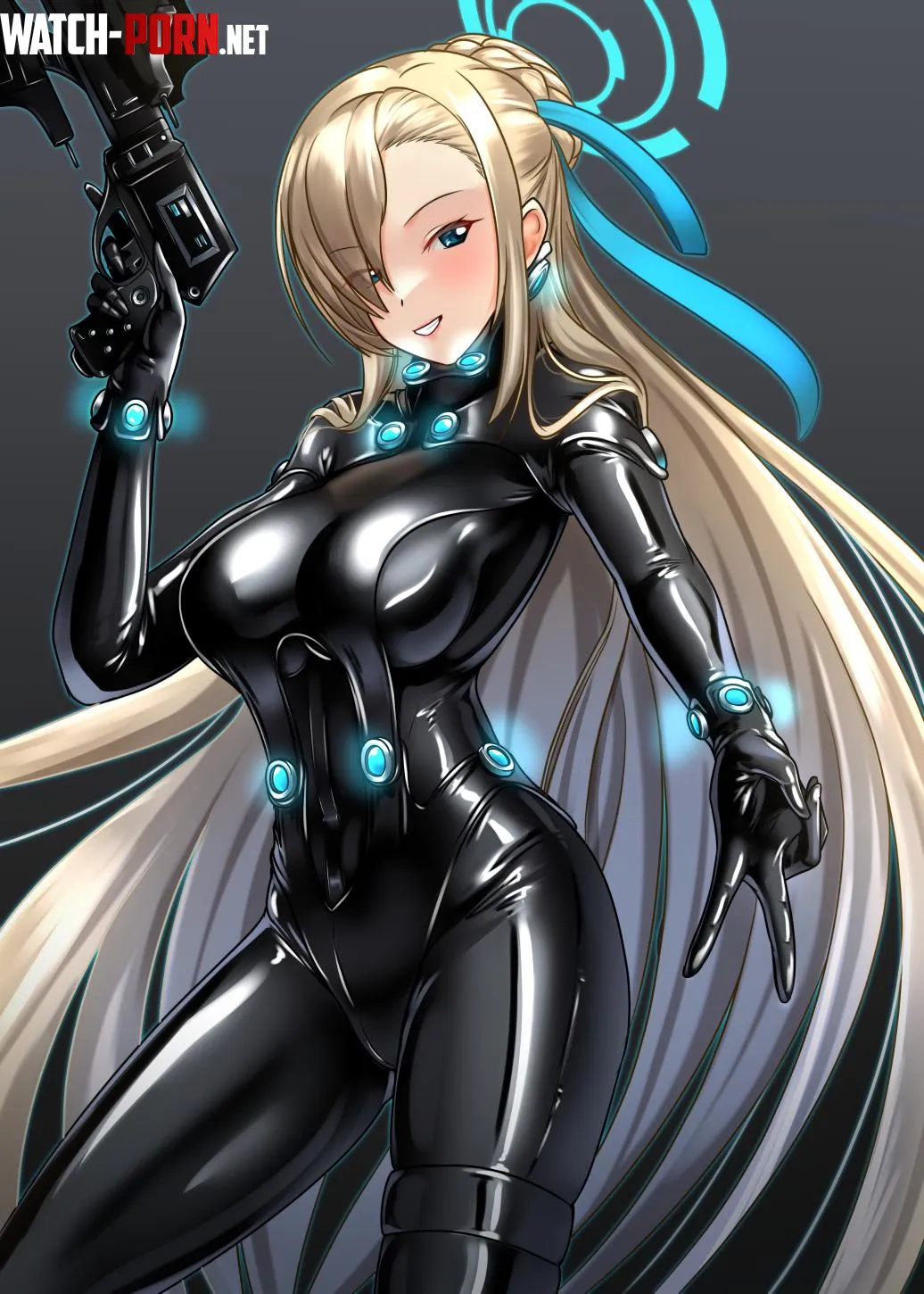 Gantz Suit Asuna Blue Archive by CheetahSperm18