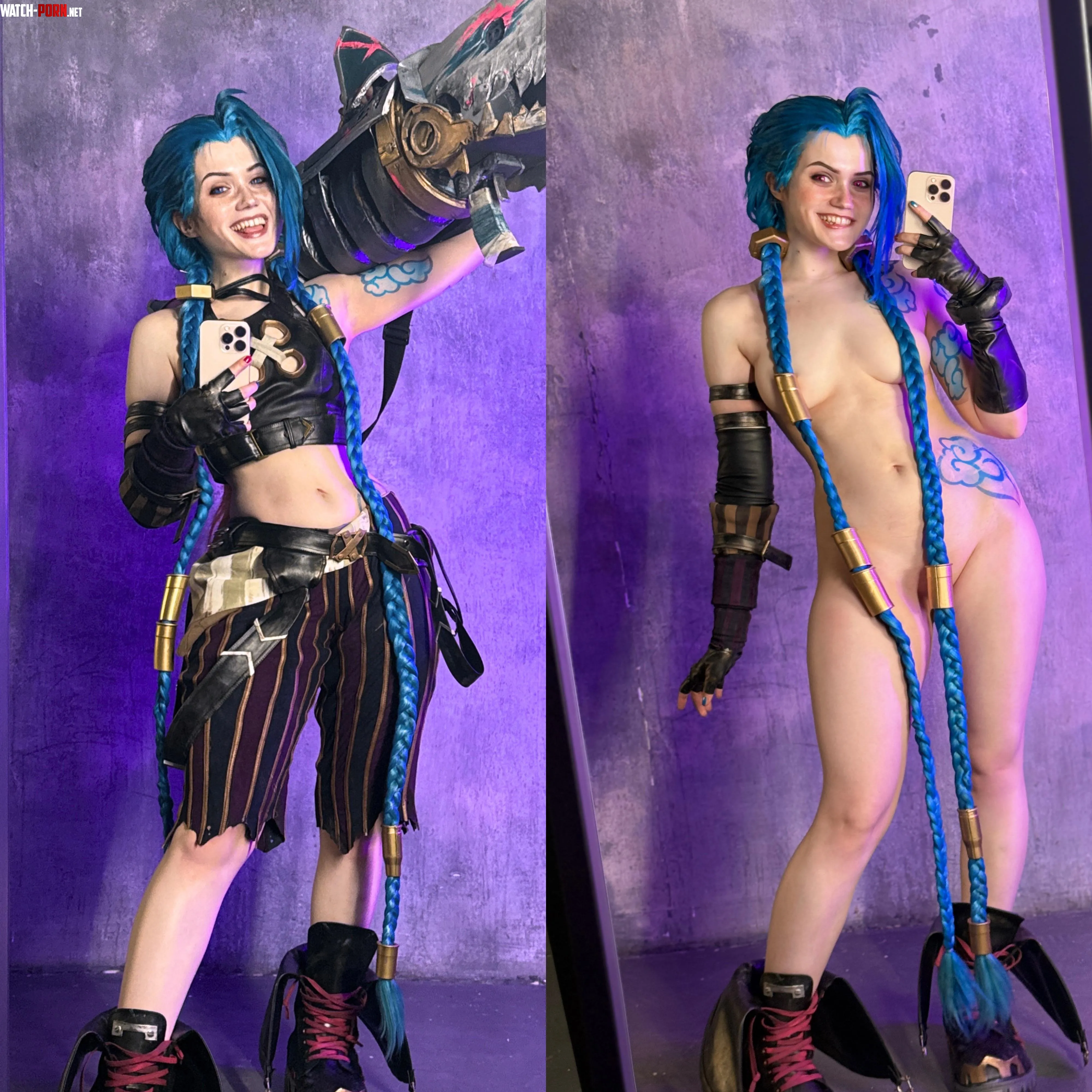 Jinx got rid of her clothes League of Legends  Arcane Neyrodesu by Neyrodesu