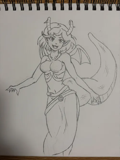 Thumbnail Enter the World of Cass: The Dragon Girl OC - MonsterGirl