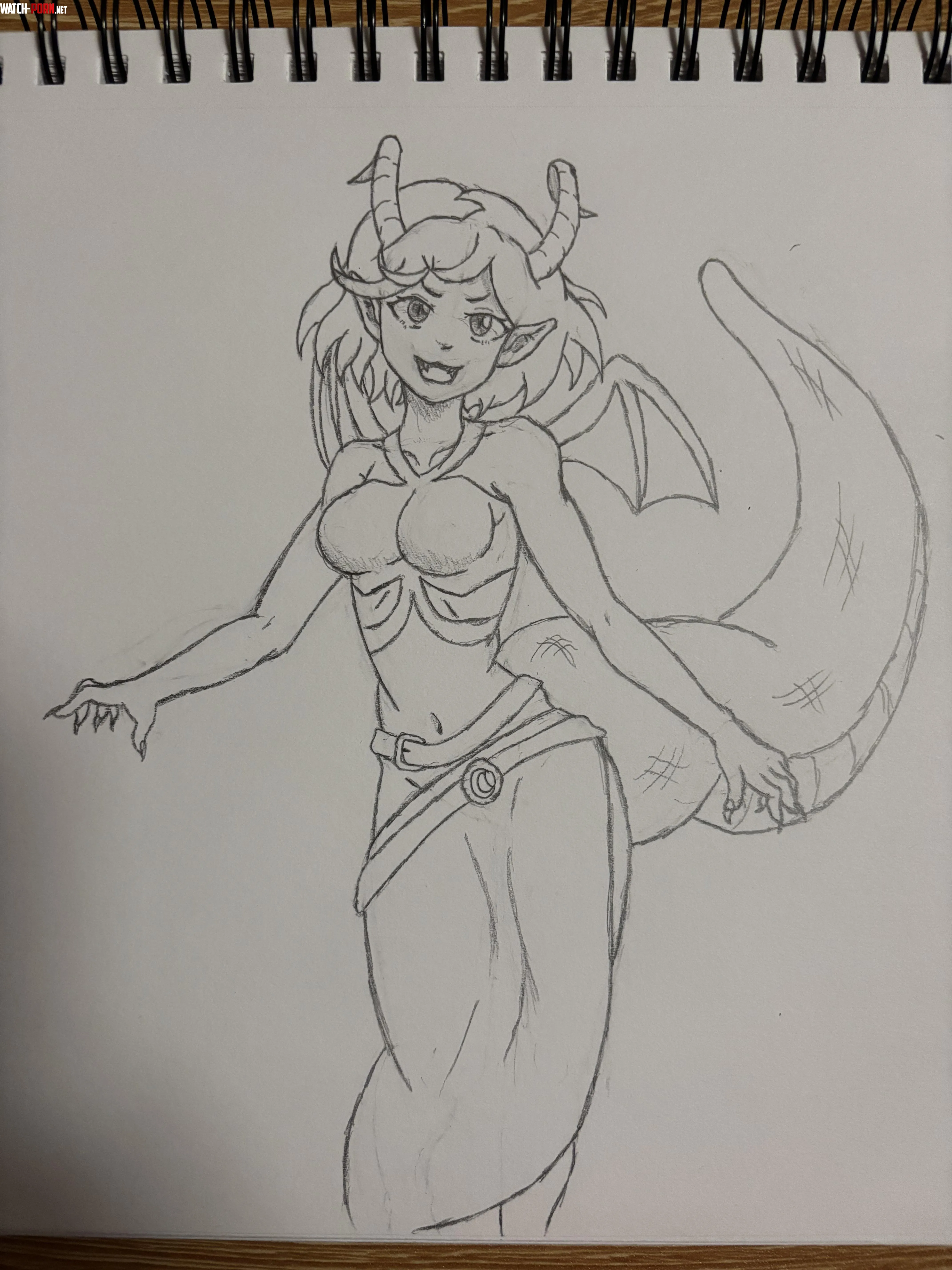 Cass the dragon girl oc by the_Al_pal