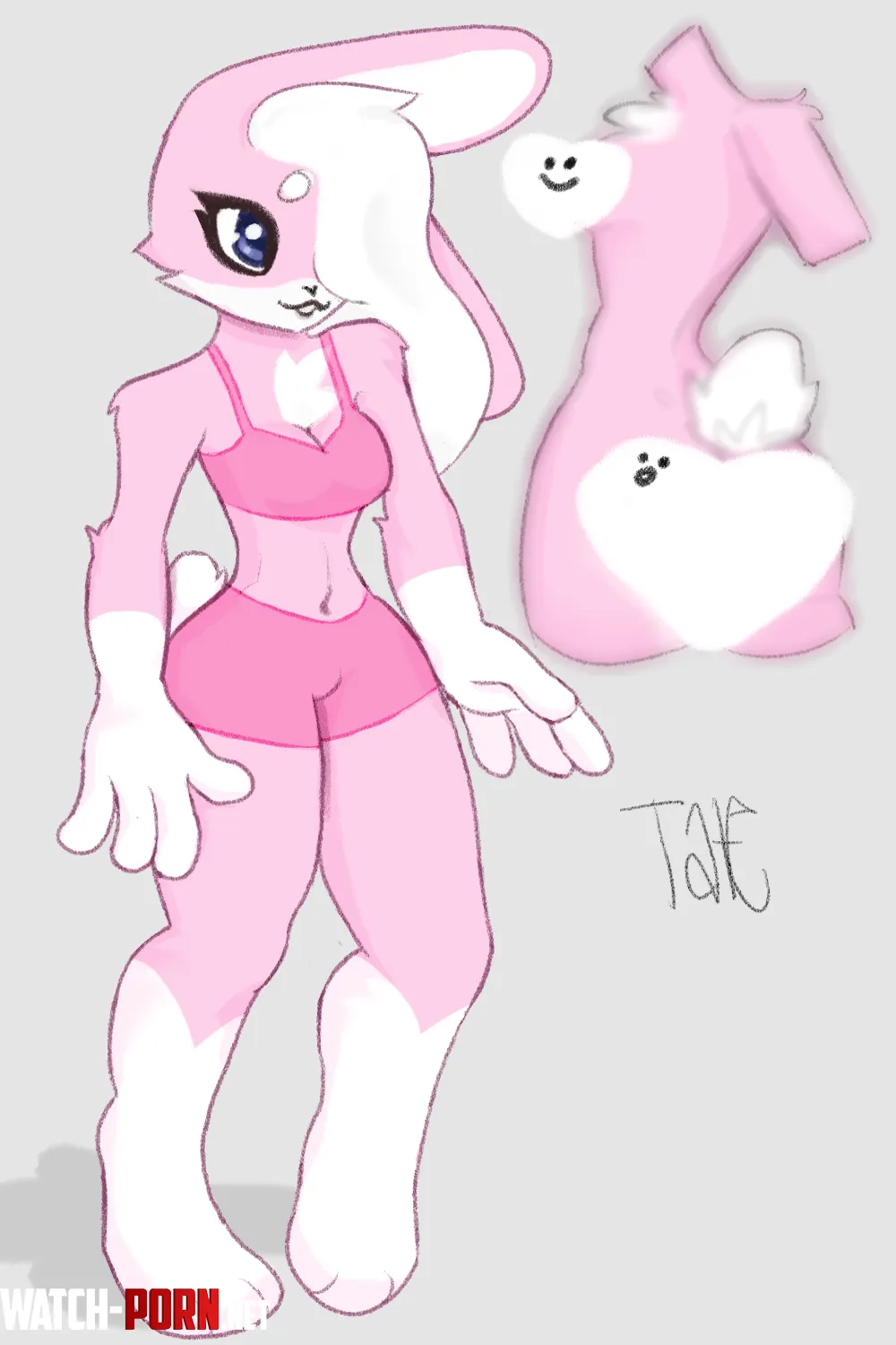 pink bun adopt art by me  by satansphincter