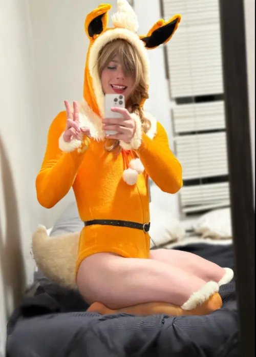 Thumbnail Femboy Style Alert: Flareon Fit Goes Hard by FrumentariusAurelius