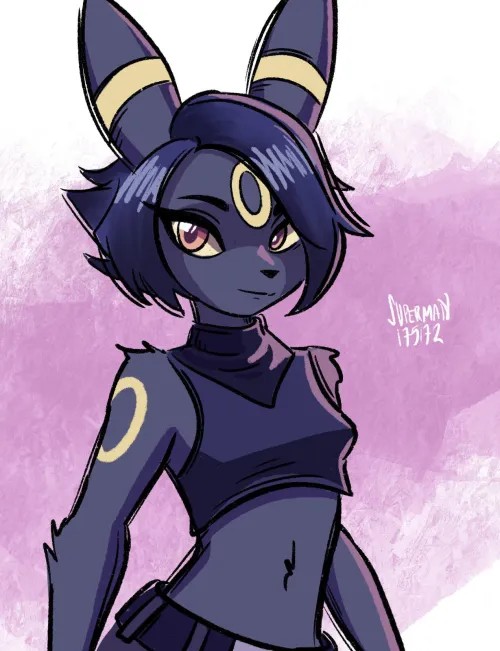 Thumbnail furry Art and Design: Umbreon Commission by superman175172