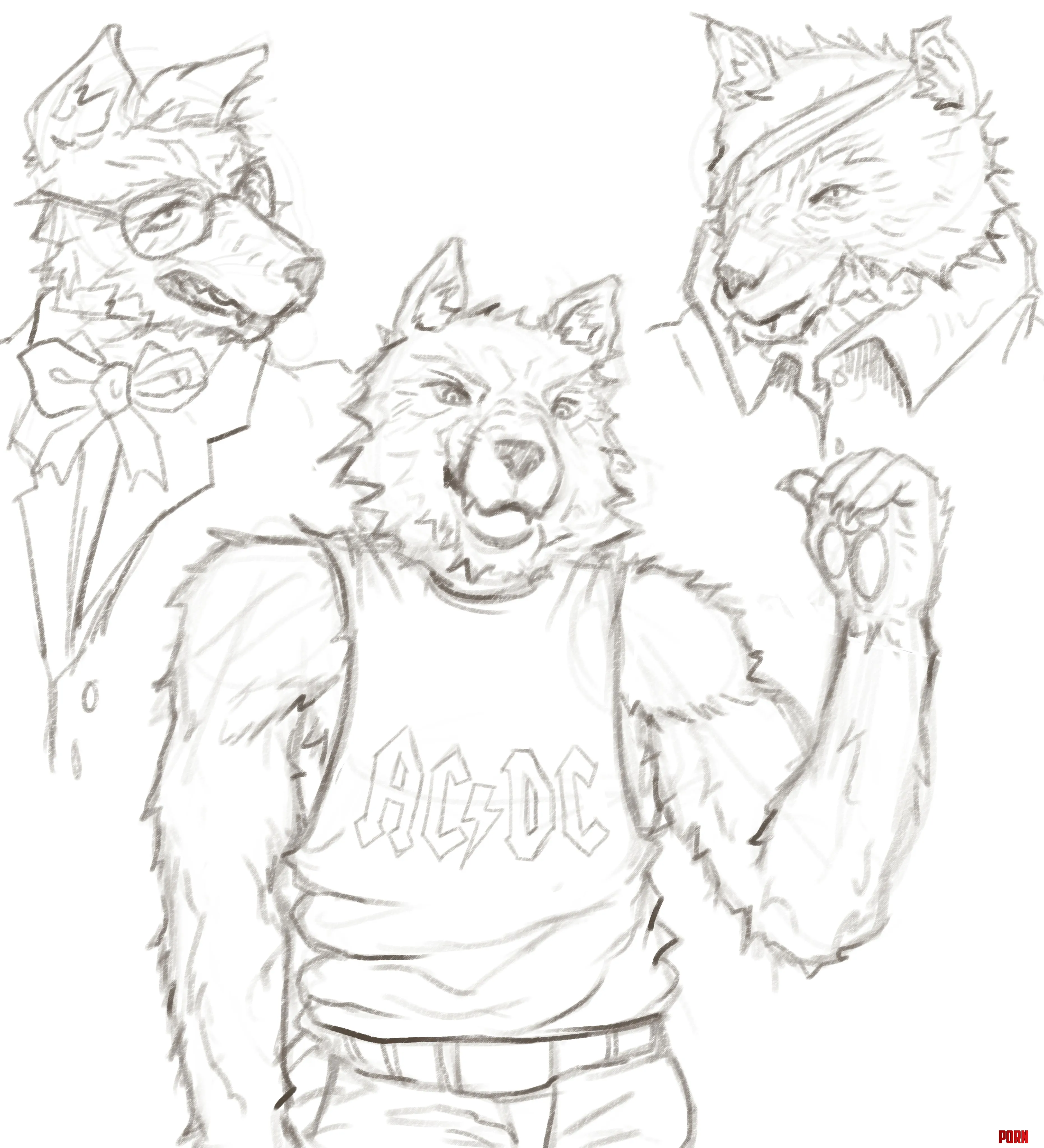 Made some characters in my style  im new into furry art by pain_op