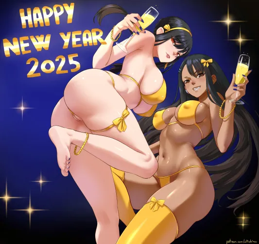 Thumbnail Ultrabinou's Ecchi New Year Greeting from Yor and Nagatoro