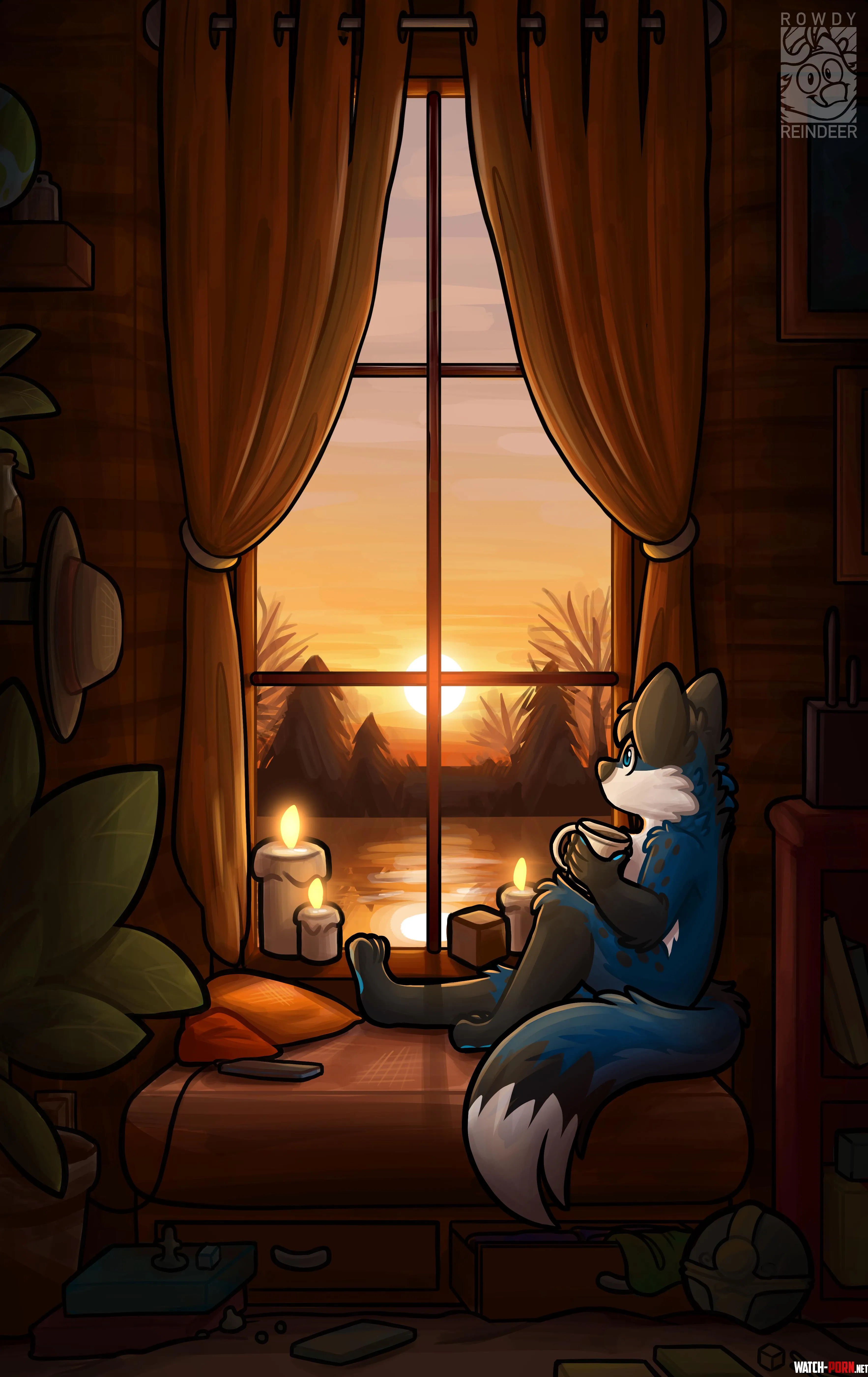 Getting Cozy  Art by me by MaddyReindeer