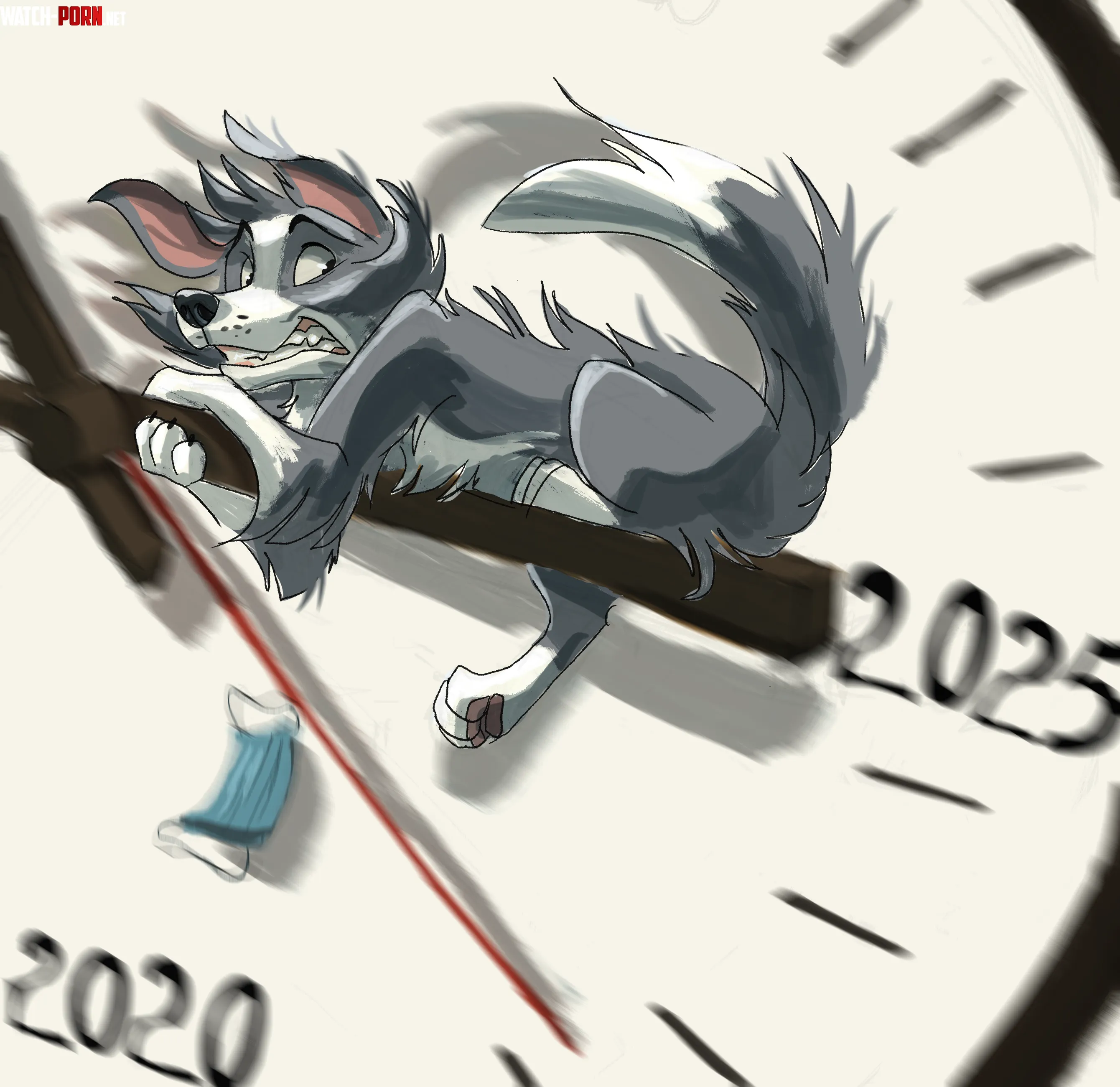 Time flies so fast  art by me by wingedWolf333333333