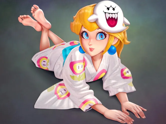 Thumbnail Princess Peach Unveiled in PuffyPinkPaws' Super Mario Bros Twist | By puffypinkpaws