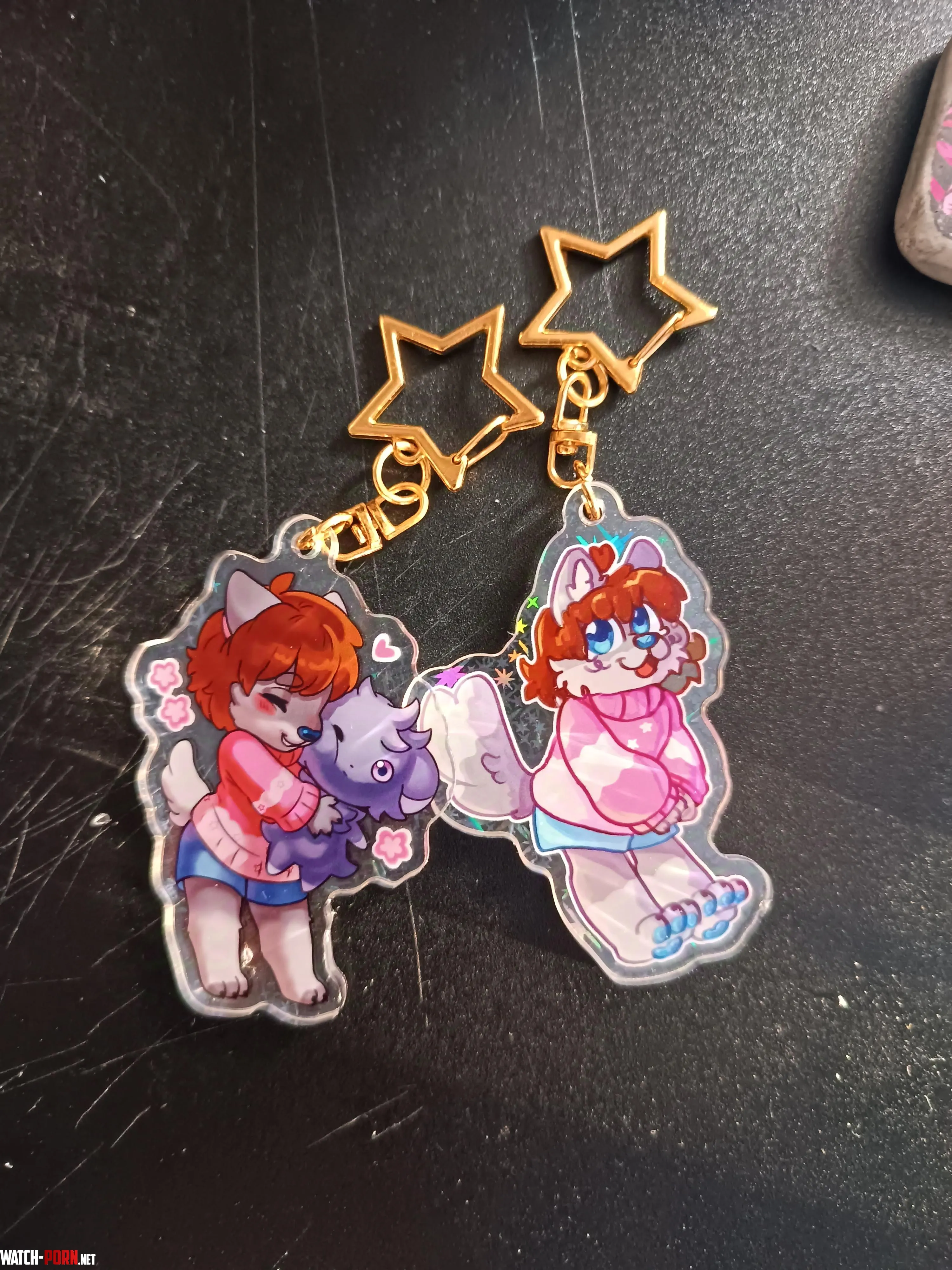 Keychains with my oc came  great start of the year  by onixile15