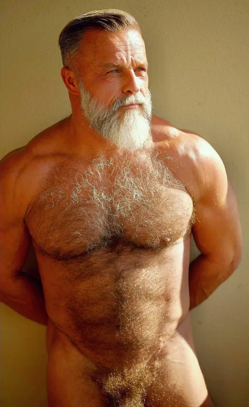 Thumbnail Insanely Hairy Silver Fox DILF Found by SaonYuuhi