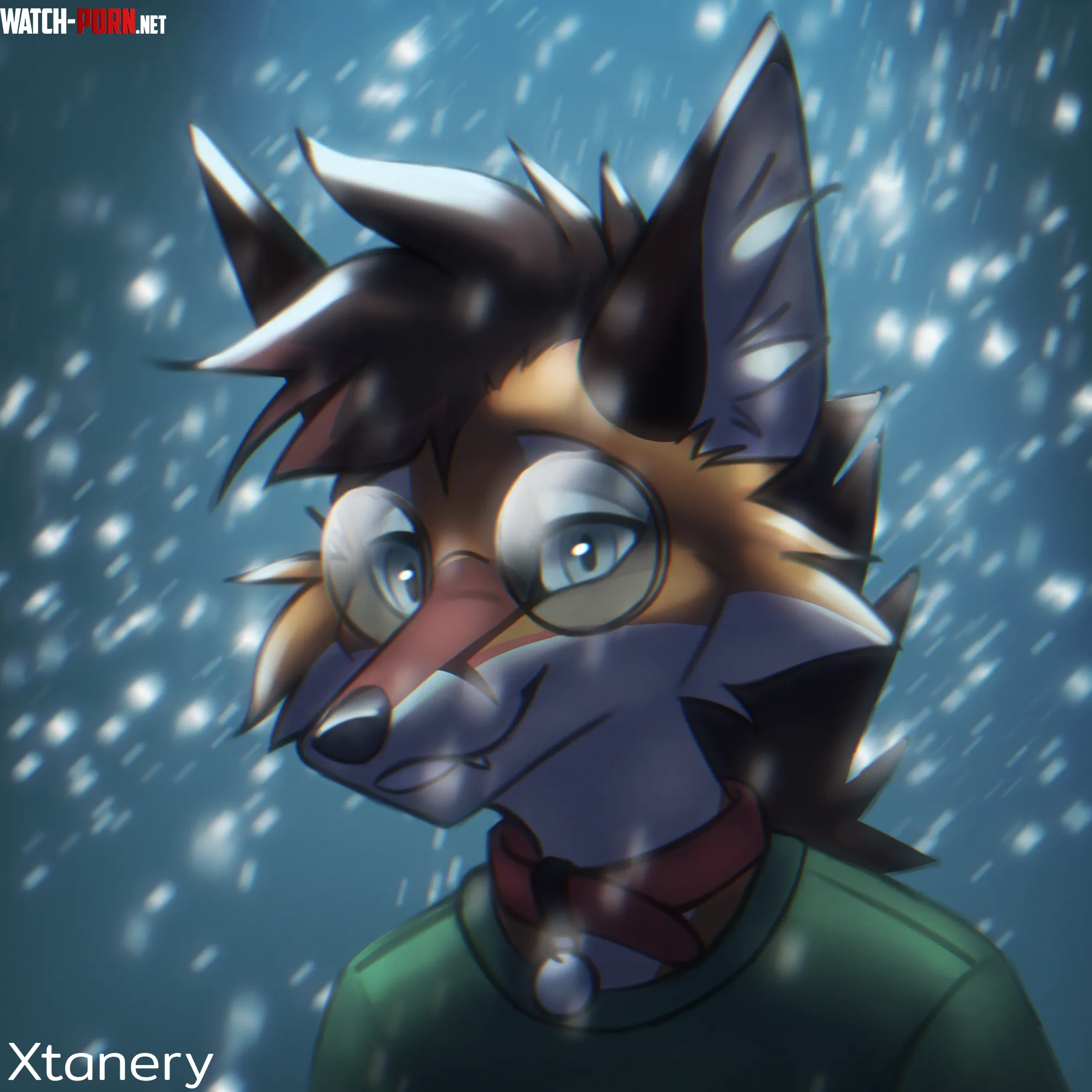 Snowy weather Art by me by Xtanery