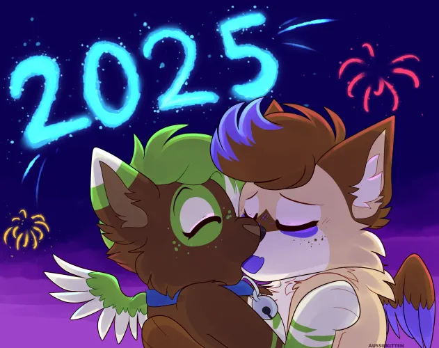 Thumbnail furry: Share a New Year's Kiss with Aussie_Kitten_'s Furry Bliss