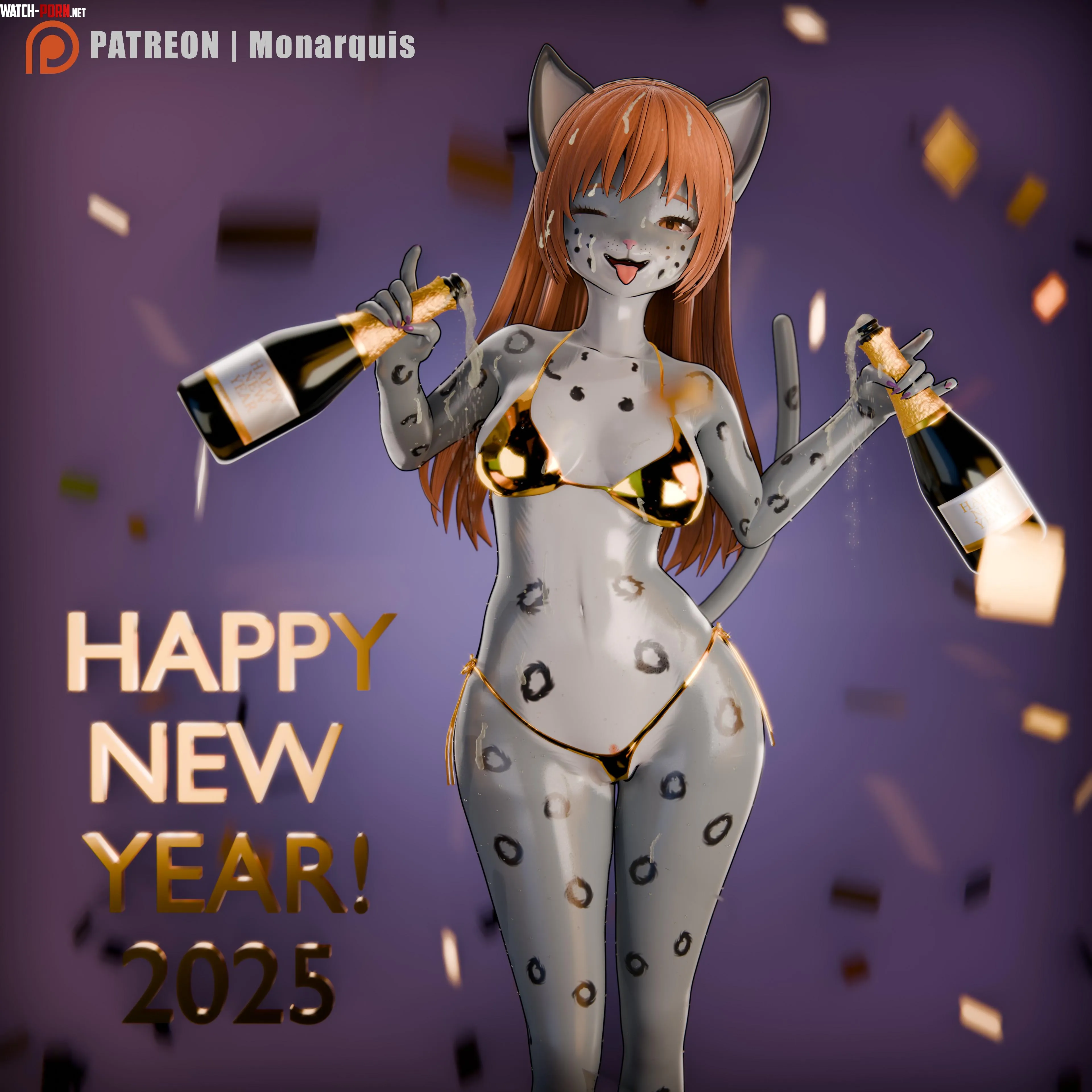 Momo Happy New Year FMonarquis by Monarquis