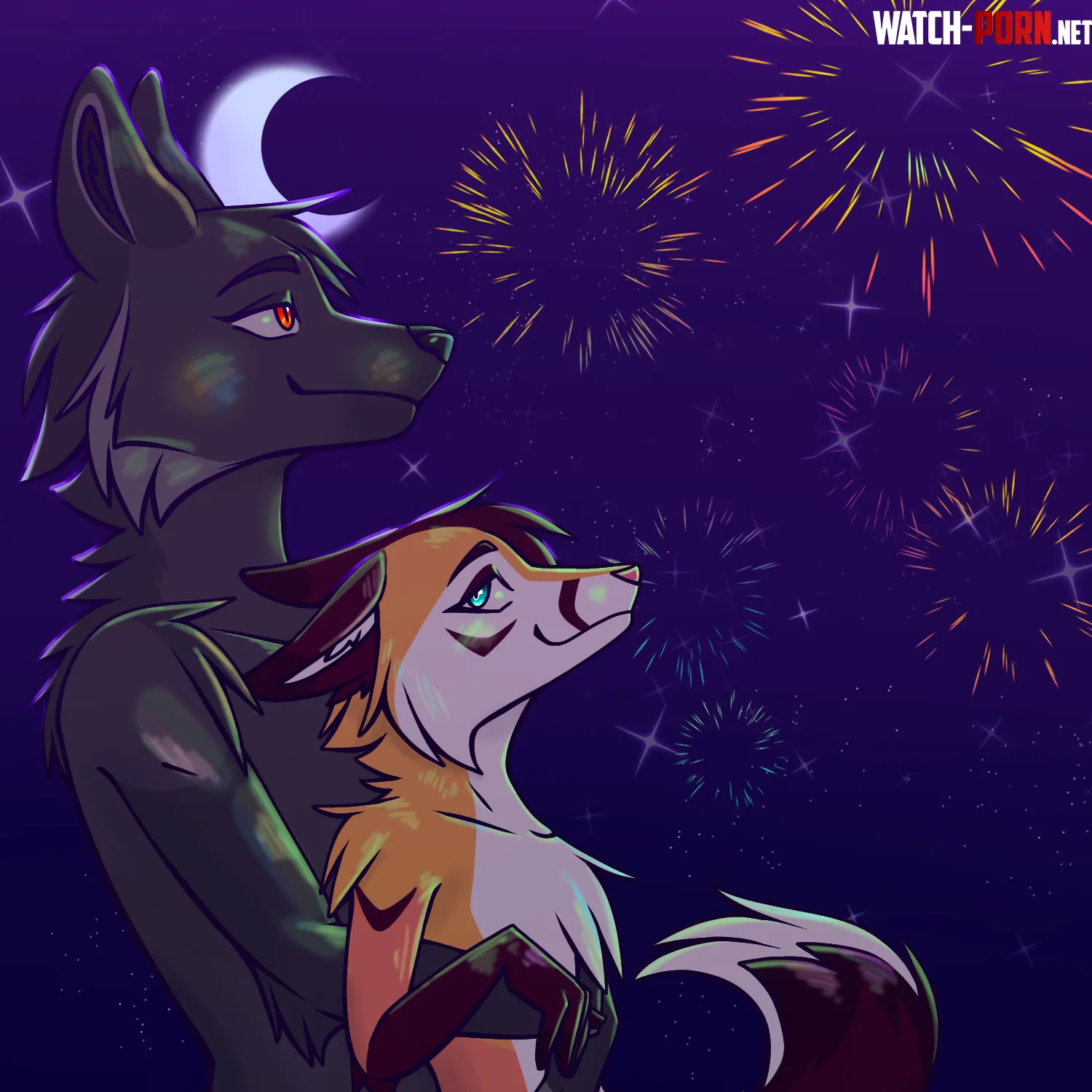 Happy new year art by me by FluffyRUwUster