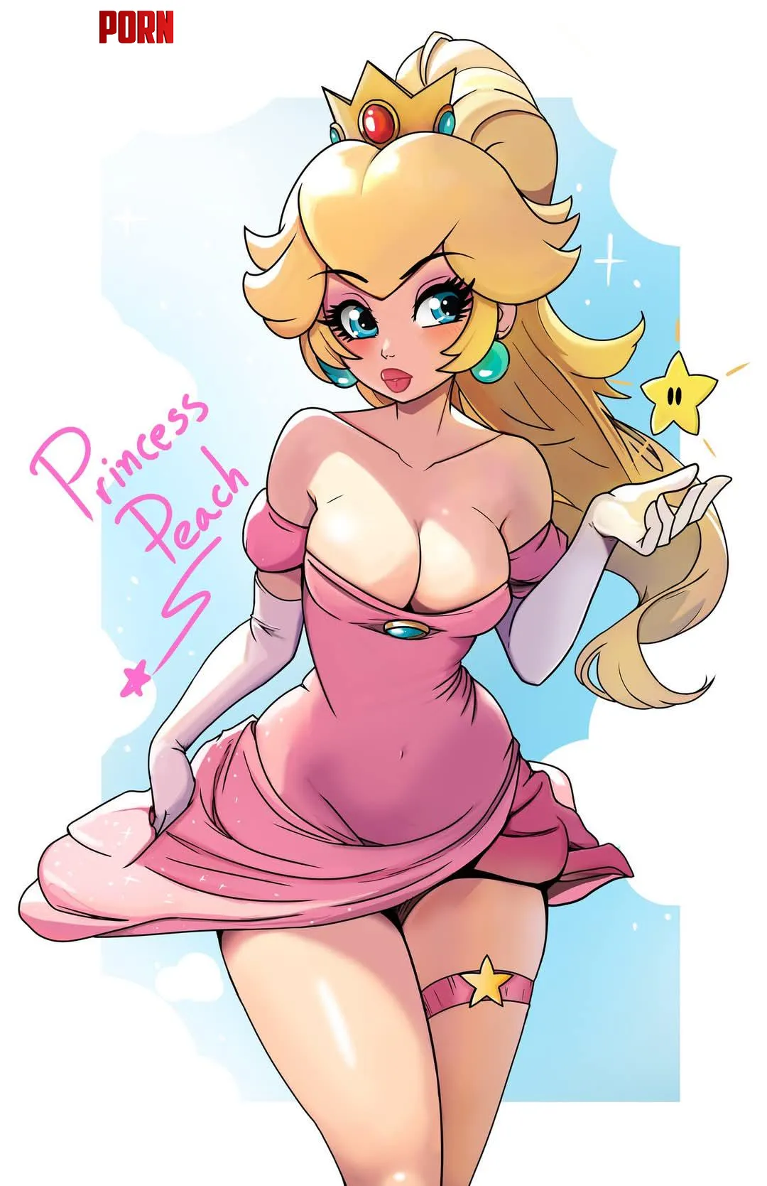 Princess Peach art by cosmic heart attacks by Cosmic-heart-Attacks