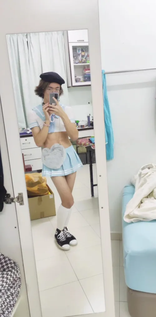 Thumbnail This Fit Be Giving Me French Girl Vibes 3 by femboycuber