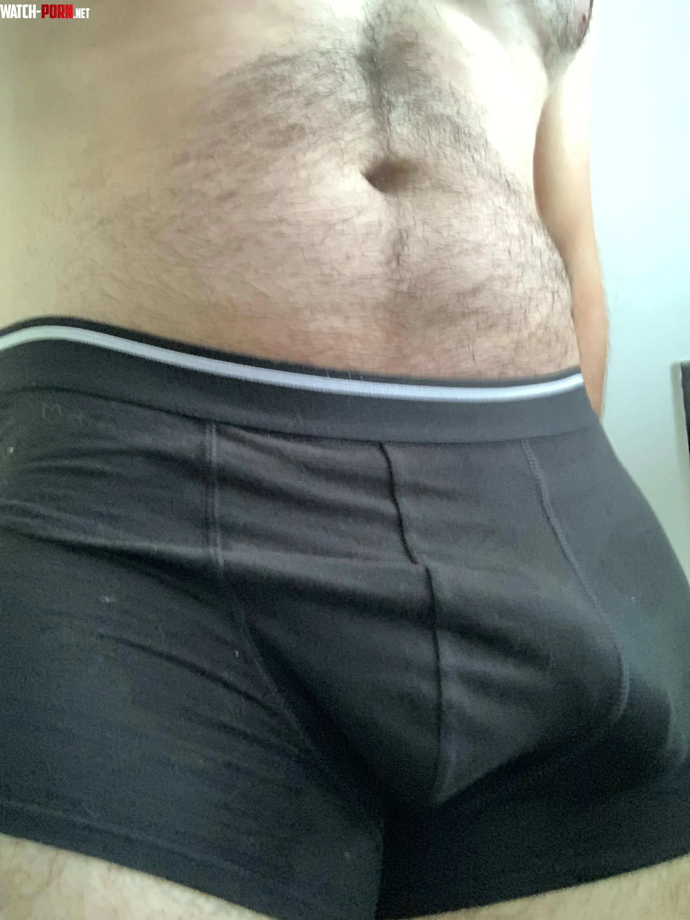 Sweaty postworkout bulge 34 by DadBodHardCock