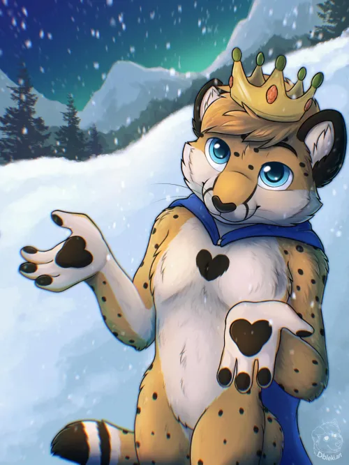 Thumbnail Dblekie Captures Snowy Moments in the furry World