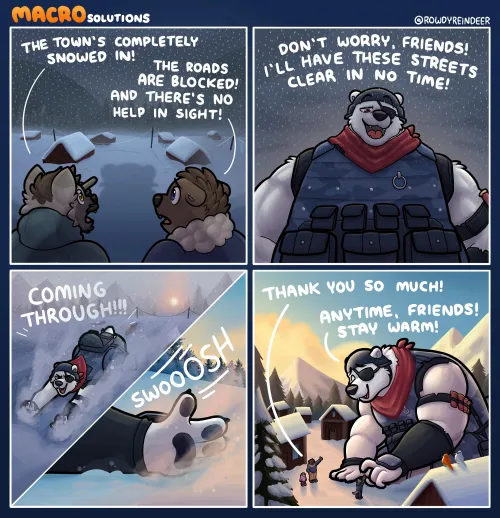 Thumbnail MaddyReindeer's 'Polar Patroller' Art - Feel the Furry Chill