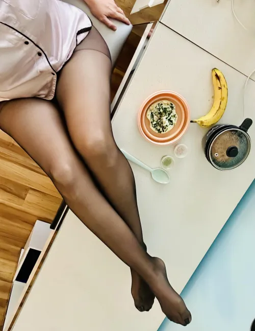 Thumbnail Late Night Delays: Imagining Breakfast with flytoeat - pantyhose category