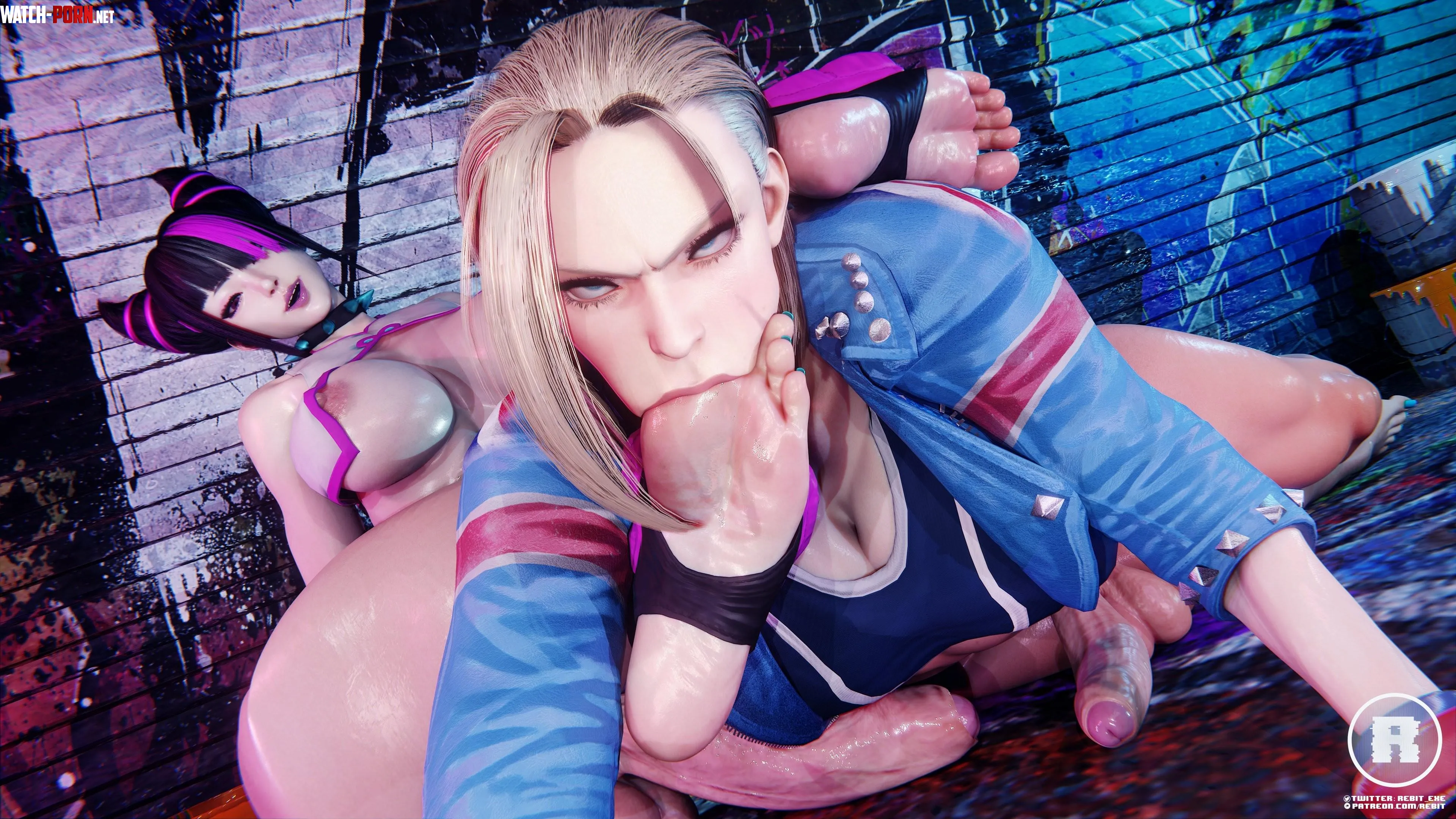 Juri Han amp Cammy White Street Fighter Rebit  by Kyoto709