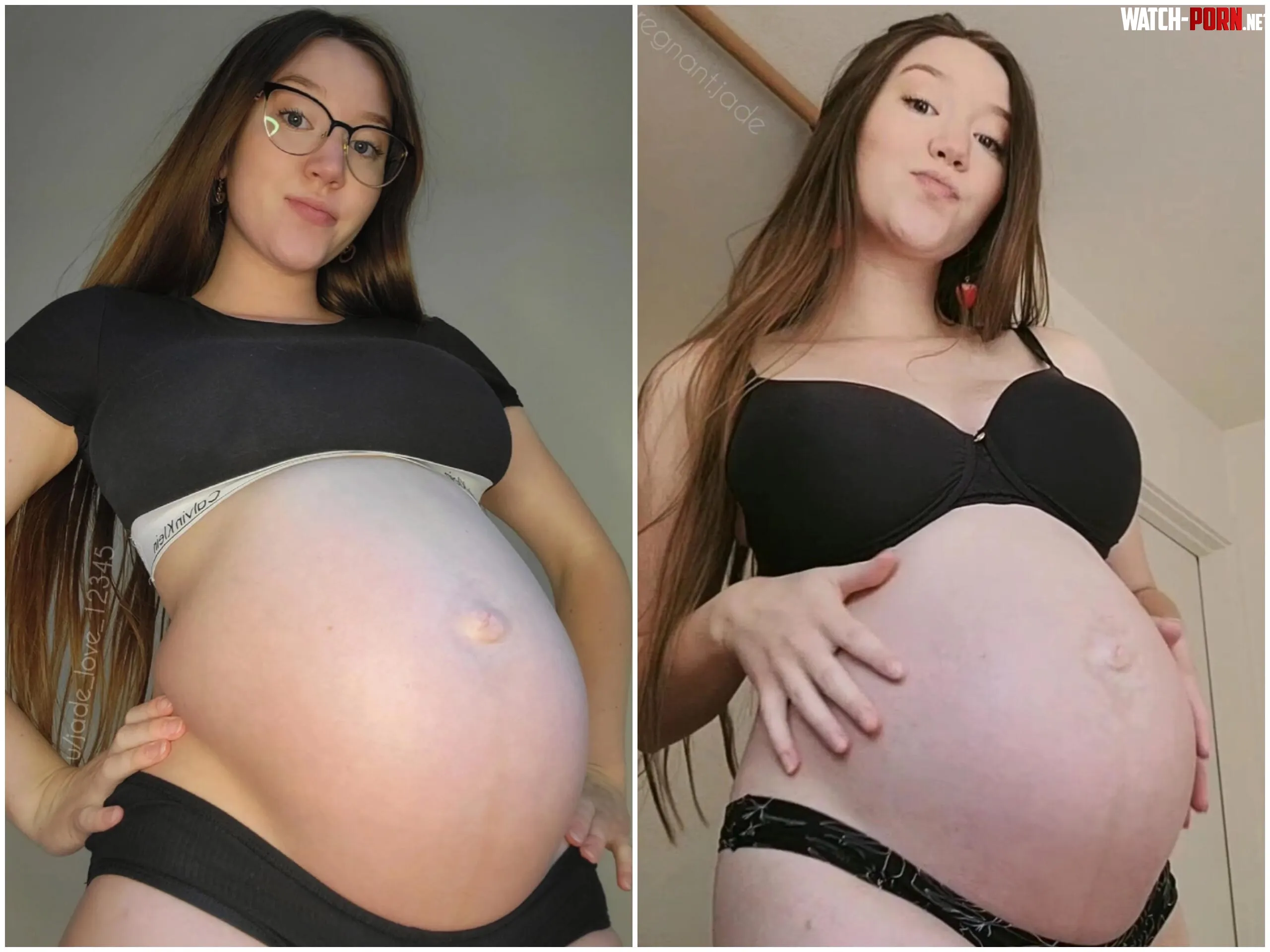 Glasses on or off 40 weeks pregnant  by jade_love_12345