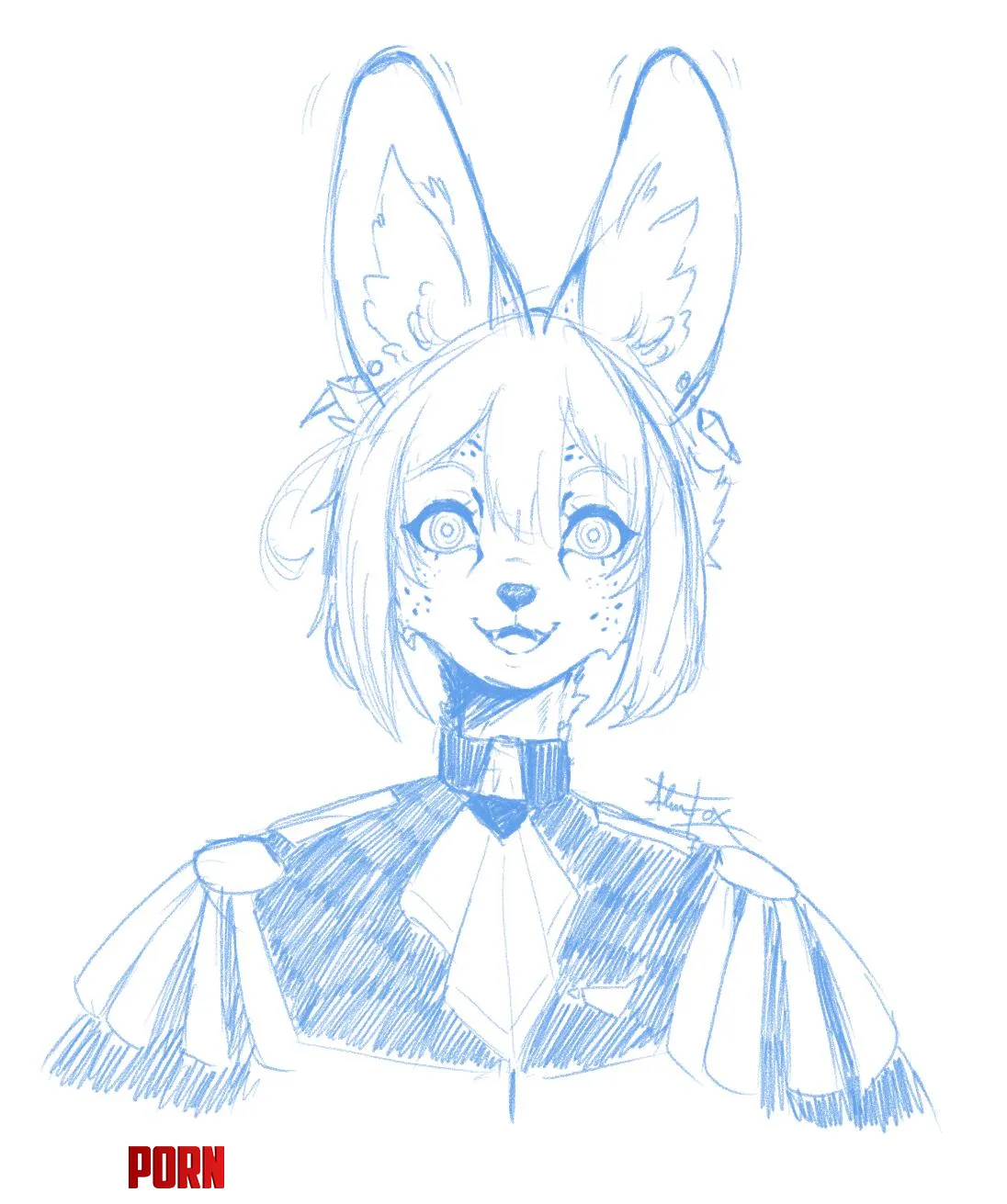 Hello and happy new year Its been a while I leave here a little sketch I did lately Im so obsessed with Gundam so I made one of the characters into a furry by AlmaFoxen