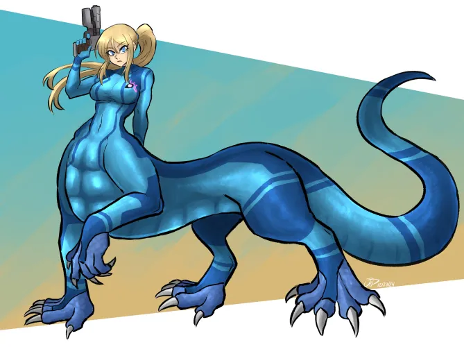 Thumbnail Mesmerizing Dragontaur Samus Transformation by Jaxx1992