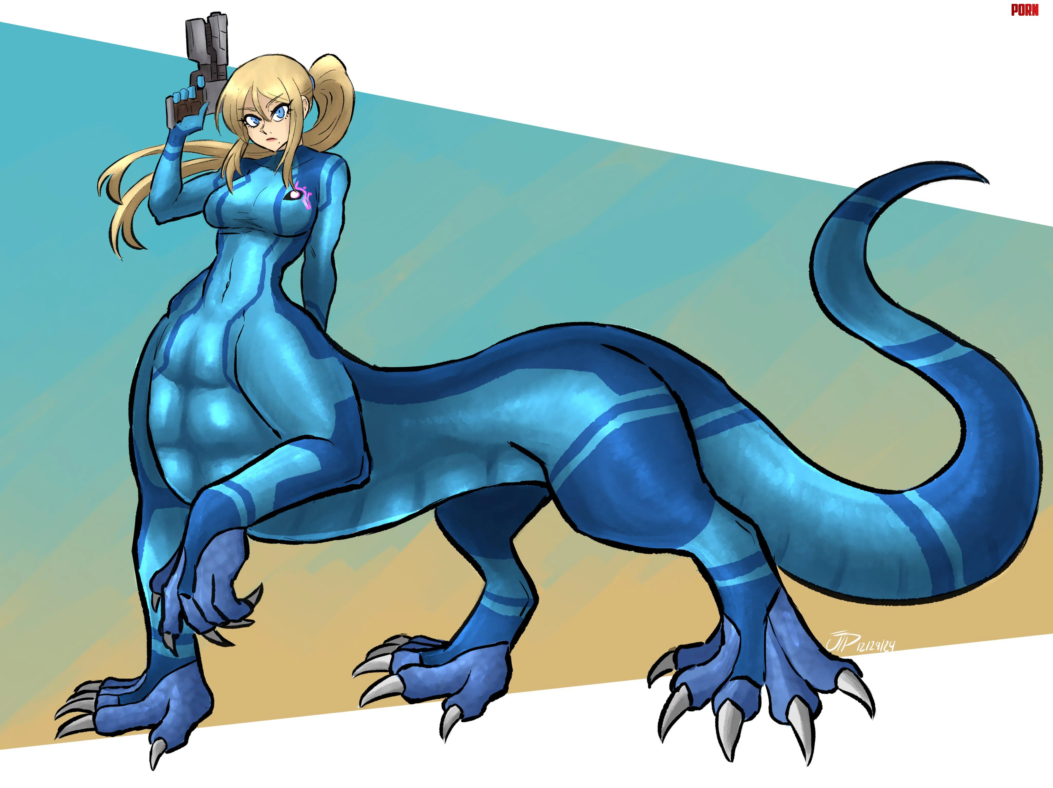 Dragontaur Samus by Jaxx1992