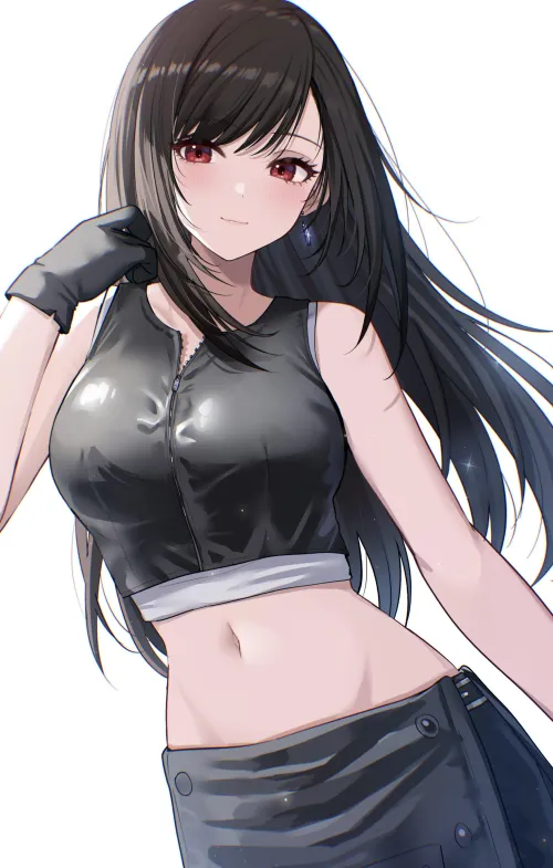 Thumbnail Tifa Lockhart FFVII: Exploring Charm in animemidriff | CheetahSperm18