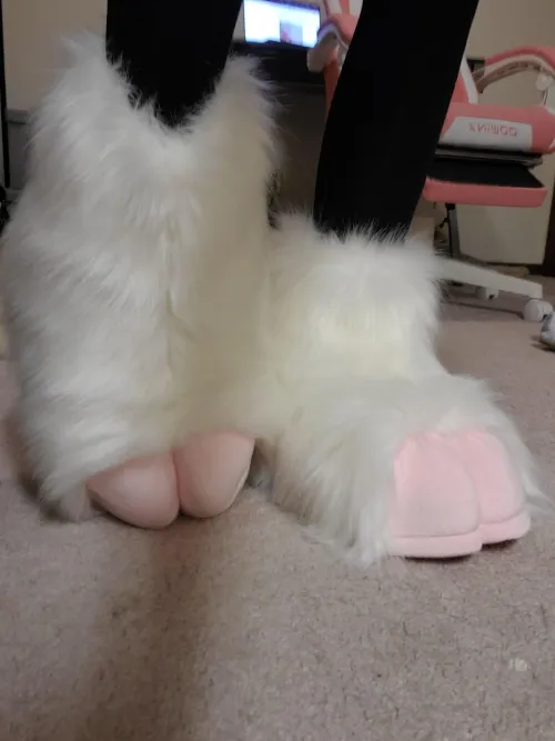 Thumbnail skinny_fawn Shows Adorable Stompers in Furry Enthusiasm