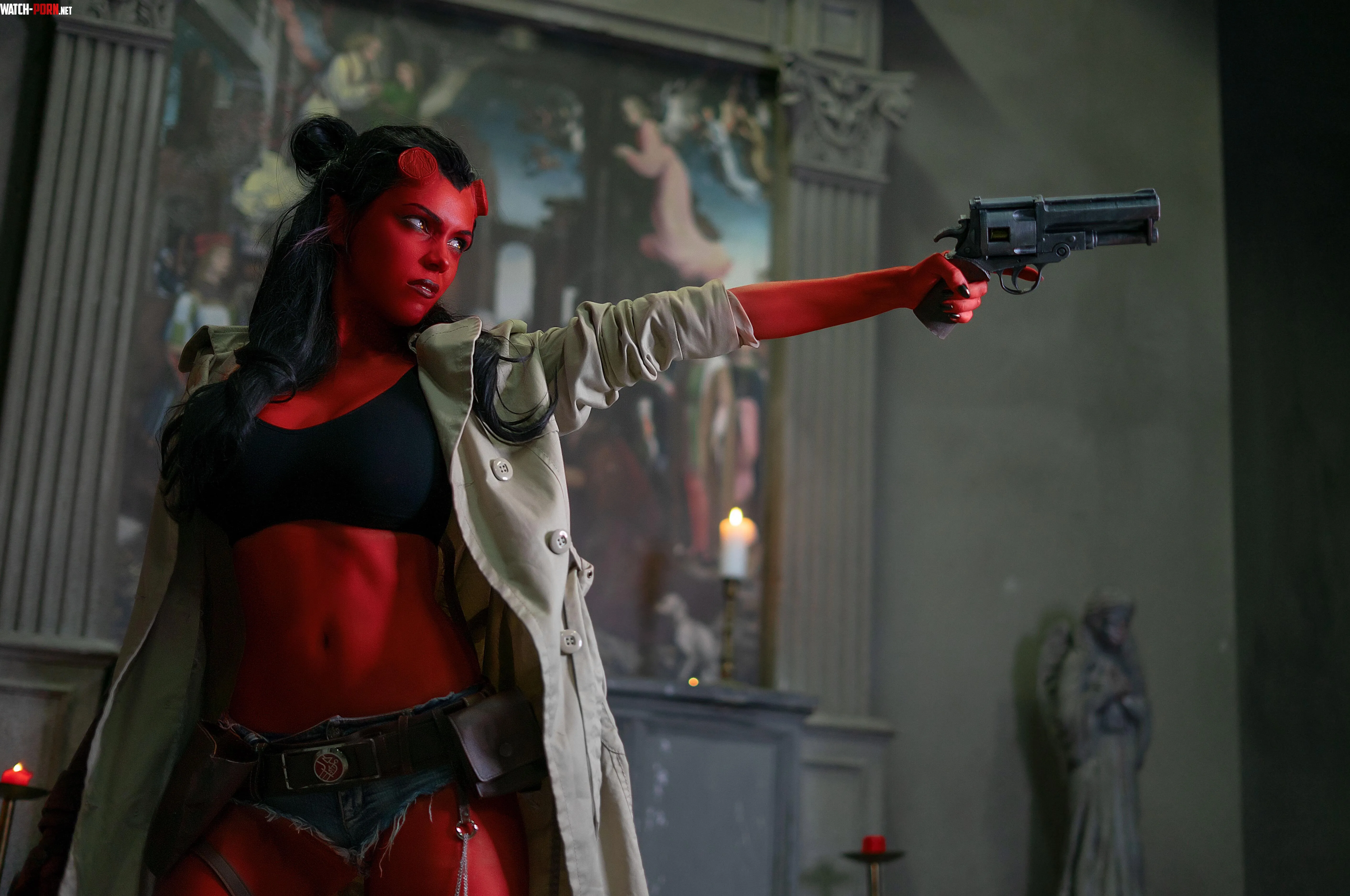 Fem Hellboy by Octokuro by iam_ocotkuro