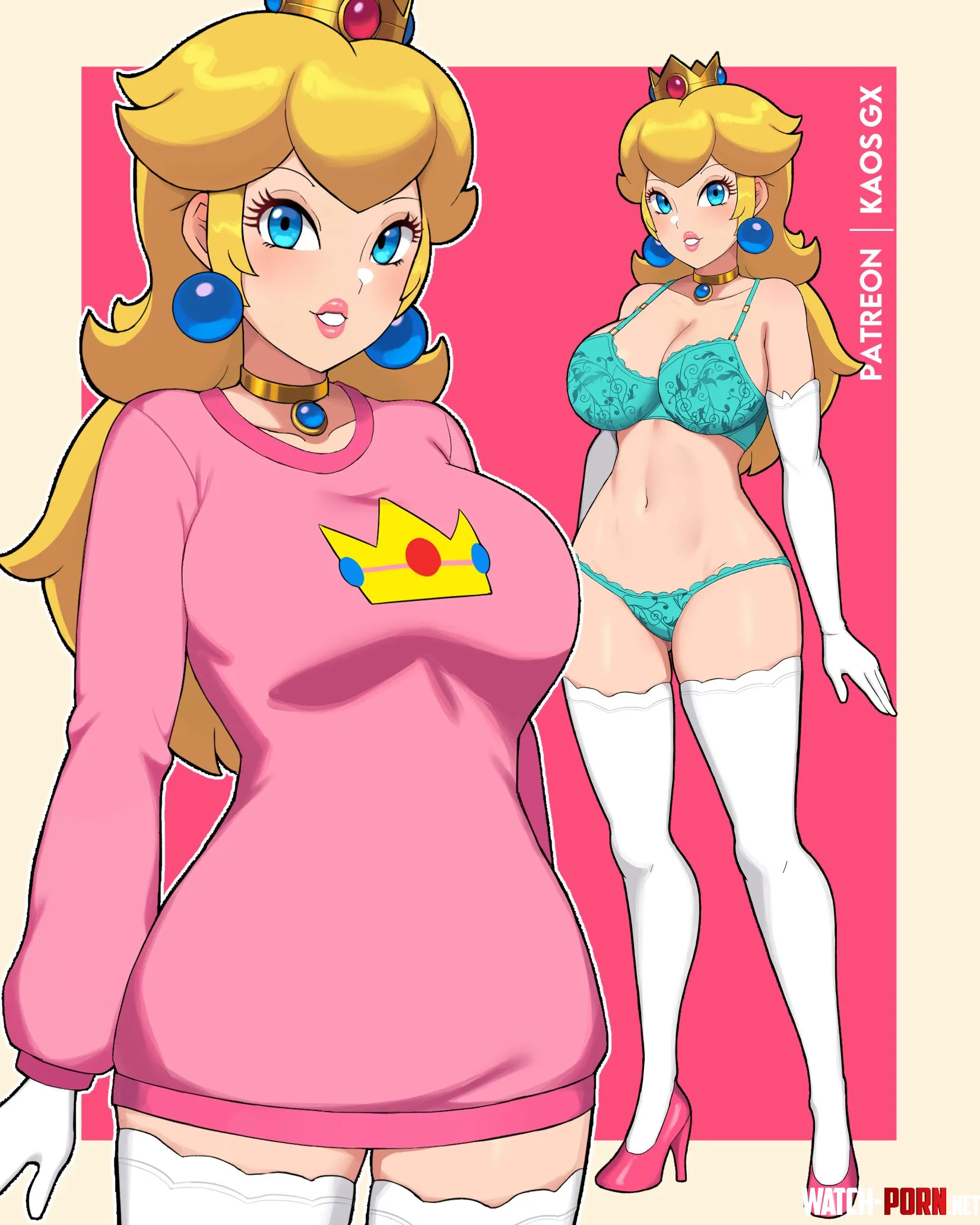 Sweater and Lingerie Peach Kaosart by Terran117