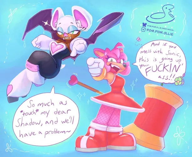 Thumbnail Pom-Pom-Ollie's Colorful Encounter: Rouge n Amy in the Furry World