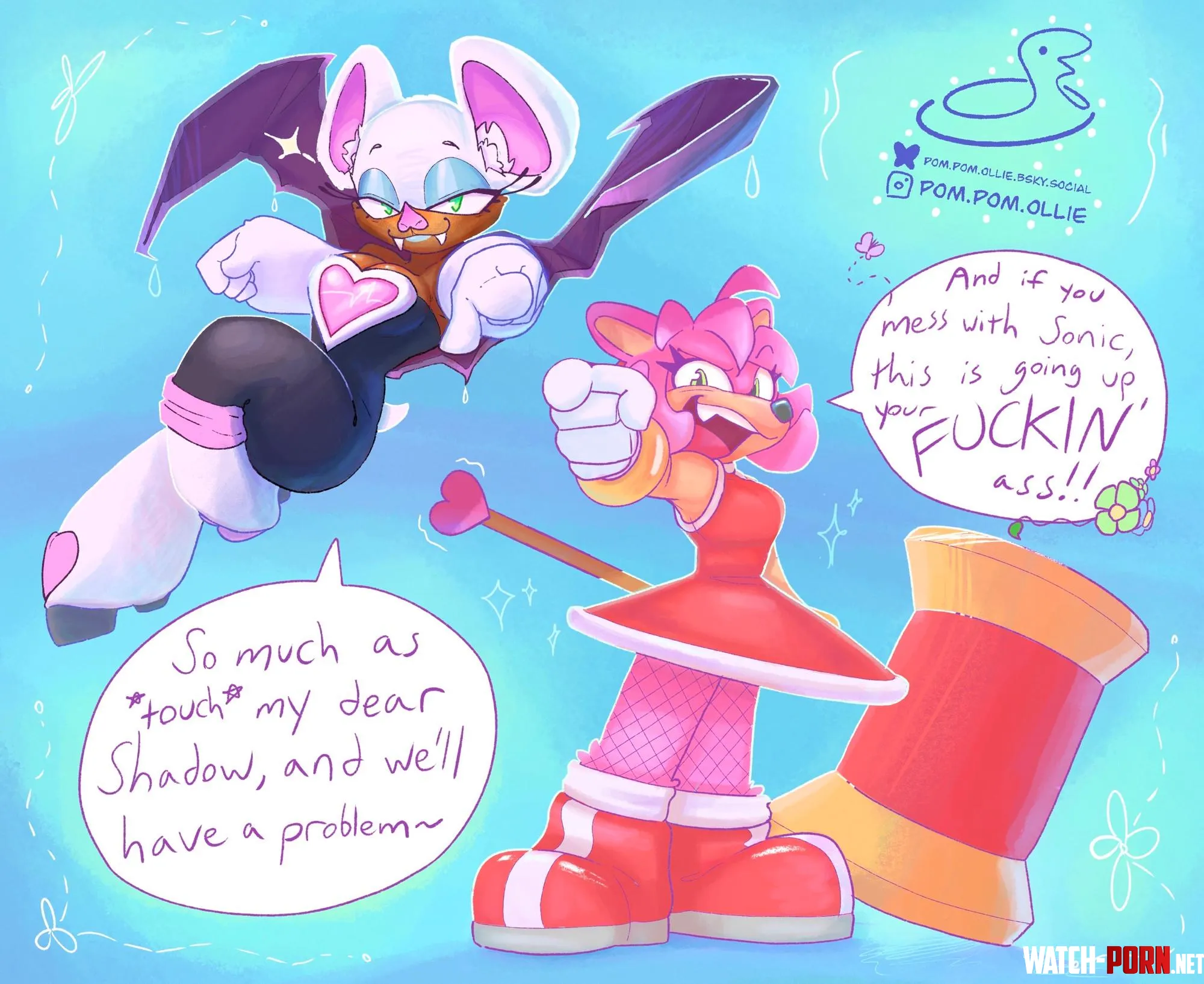 Rouge n Amy by Pom-Pom-Ollie