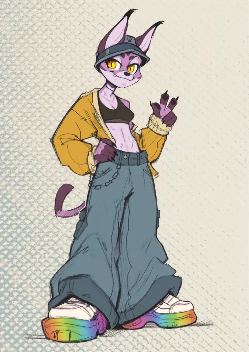 Thumbnail My sona wearing the stuff I wear irl  by Jasplyn